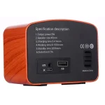 Angel MA-1500 Retro Bluetooth HiFi Radio Speaker with Colorful LED Light, Support USB & FM & 3.5mm Aux - Image 3
