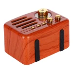 Angel MA-1500 Retro Bluetooth HiFi Radio Speaker with Colorful LED Light, Support USB & FM & 3.5mm Aux - Image 4