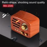 Angel MA-1500 Retro Bluetooth HiFi Radio Speaker with Colorful LED Light, Support USB & FM & 3.5mm Aux - Image 10