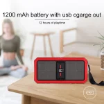 G36 DC 5V Portable Wireless Bluetooth Speaker with Hands-free Calling, Support USB & TF Card & 3.5mm Aux & FM - Image 11