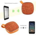 X25 Portable Fabric Design Bluetooth Stereo Speaker with Built-in MIC, Support Hands-free Calls & TF Card & AUX IN, Bluetooth Distance: 10m - Image 9