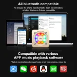 A9 Portable Bluetooth Stereo Speaker with Built-in MIC & Light, Support Hands-free Calls & TF Card & AUX IN, Bluetooth Distance: 10m, with Light(Gold), with Light(Black), with Light(Rose Gold) - Image 6