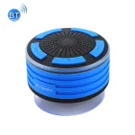F013 Mini Portable IPX7 Waterproof Bluetooth V4.0 Stereo Speaker MP3 Player with Colorful LED Light & Suction Cup, Built-in Mic, Support FM Radio, Bluetooth Distance: 10m