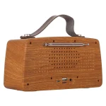 NewRixing NR-4013 Retro Manchurian Ash Texture Hand Wireless FM Speaker with Call Function, Support TF Card & U Disk - Image 3
