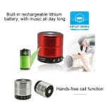 WS-887 Bluetooth Speaker with Lanyard, Support Hands-free Call & FM & U Disk & TF Card & AUX - Image 3