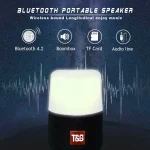 T&G TG168 Portable Wireless Bluetooth V5.0 Stereo Speaker with Handle, Built-in MIC, Support Flashing LED Light & TF Card & U Disk & AUX IN & FM, TG168 - Image 13