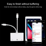 NK-107 Pro 3 in 1 USB-C / Type-C + 8 Pin Male to USB + RJ45 + 8 Pin Charging Female Interface Adapter - Image 12