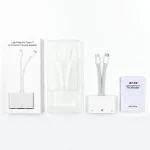 NK-107 Pro 3 in 1 USB-C / Type-C + 8 Pin Male to USB + RJ45 + 8 Pin Charging Female Interface Adapter - Image 4
