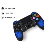 Wireless Bluetooth Diamond Texture Shock Touch Plate Game Handle Controller with Smart Indicator for Sony PS4 - Image 8