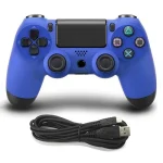 Wired Game Controller for Sony PS4, Blue, Red, White, Black, Gold, Silver