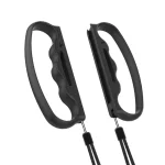 iPlay Small Handle Boxing Grip Gamepad Grip with Strap for Switch Joy-Con, Black, Red - Image 2