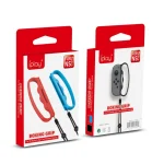 iPlay Small Handle Boxing Grip Gamepad Grip with Strap for Switch Joy-Con, Black, Red - Image 5