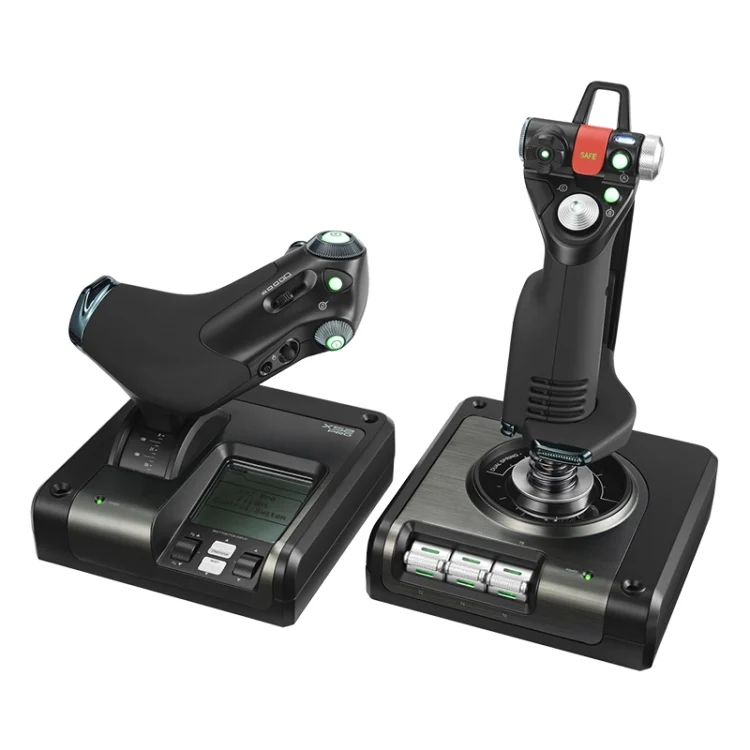 Logitech G Saitek X52 Pro Flight Control Game Throttle Joystick Handle Controller