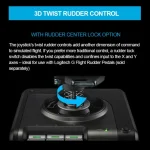 Logitech G Saitek X52 Pro Flight Control Game Throttle Joystick Handle Controller - Image 5