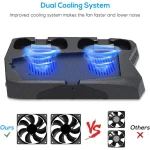 KJH P5-010-2 Multi-function Charging Cooling Fan Base with Storage Tray Bracket For PS5 De / UHD - Image 6