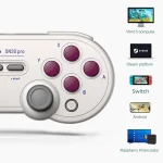 8BitDo SN30 Pro Bluetooth Gamepad Hall Version for Switch / Steam / PC / Android (White) - Image 5