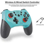 6-axis Bluetooth Joypad Gamepad Game Controller for Switch Pro - Image 6