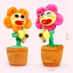 Sunflower Sax Style Bluetooth Plush Children Adult Toy ,Support USB Charging & Battery - Image 2