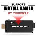 PS3000 64GB 4K Retro Game Stick with 2 Wireless Gamepads 10000+ Games Pre-installed - Image 9