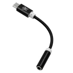 ENKAY Hat-Prince USB-C / Type-C to 3.5mm Nylon Woven Audio Adapter, Length: about 10cm, Black, Gold, Magenta - Image 2