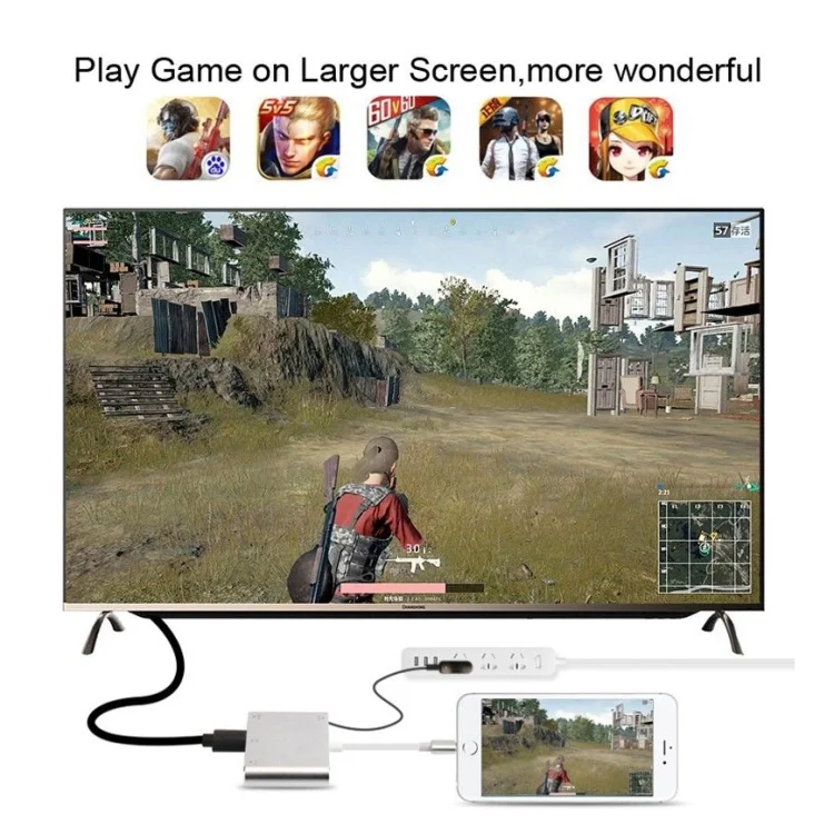 PC0210S_6.webp 3 in 1 8 Pin to HDMI / VGA / Audio Adapter - Image 7