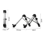 Aluminum Alloy Laptop Height Extender Holder Stand Folding Portable Computer Heat Dissipation Bracket, Size: 24.5x3.3x2.8cm - Image 3
