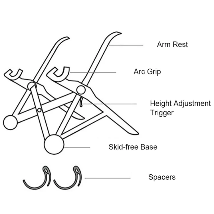 PC0832B_5.webp Nexstand K2 Laptop Height Extender Holder Stand Folding Portable Computer Heat Dissipation Bracket, Size: 35.4x4x4cm - Image 6