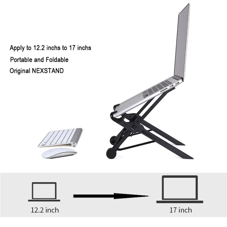 PC0832B_8.webp Nexstand K2 Laptop Height Extender Holder Stand Folding Portable Computer Heat Dissipation Bracket, Size: 35.4x4x4cm - Image 9