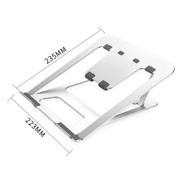 PC0833S_3.webp Laptop Height Extender Holder Stand Folding Portable Computer Heat Dissipation Bracket, Size: 22.3x23.5x1.3cm - Image 4