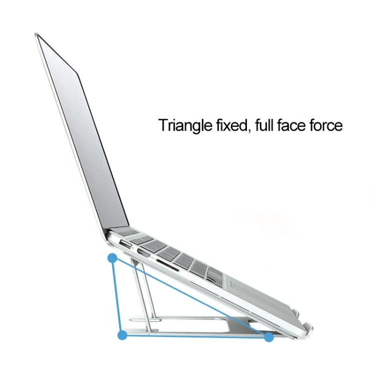 PC0833S_4.webp Laptop Height Extender Holder Stand Folding Portable Computer Heat Dissipation Bracket, Size: 22.3x23.5x1.3cm - Image 5