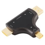 D62A DisplayPort + Mini DP + HDMI Male to HDMI Female 3 in 1 Adapter - Image 2