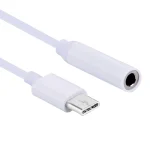 USB-C / Type-C to 3.5mm Audio Adapter, Length: about 10cm, White - Image 3