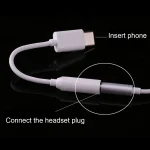 USB-C / Type-C to 3.5mm Audio Adapter, Length: about 10cm, White - Image 4