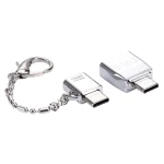 Micro USB Female to USB-C / Type-C Male + USB 2.0 Female to USB-C / Type-C Male Metal Adapter - Image 3