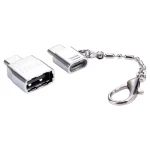 Micro USB Female to USB-C / Type-C Male + USB 2.0 Female to USB-C / Type-C Male Metal Adapter - Image 4