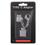 Micro USB Female to USB-C / Type-C Male + USB 2.0 Female to USB-C / Type-C Male Metal Adapter - Image 6