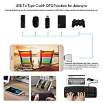 Micro USB Female to USB-C / Type-C Male + USB 2.0 Female to USB-C / Type-C Male Metal Adapter - Image 9