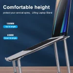 R-JUST BJ03 Universal Detachable Bench Shape Aluminum Alloy Angle Adjustable Laptop Stand - Image 11