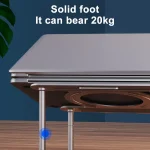 R-JUST BJ03 Universal Detachable Bench Shape Aluminum Alloy Angle Adjustable Laptop Stand - Image 12
