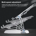 HZ13 Foldable Multi-angle Aluminum Alloy Laptop Fan Cooling Bracket - Image 6