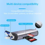 118 2 in 1 USB + 8 Pin Interfaces USB Flash Disk / Memory Card OTG Card Reader for IOS System Mobile Phone / Computer - Image 6