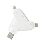 919 3 in 1 USB + USB-C / Type-C + 8 Pin Interfaces TF / SD Card Reader with OTG - Image 2