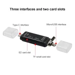 D-178 5 In 1 Type-C / USB-C Multi-function Card Reader, D-178(Black), D-178(White) - Image 4