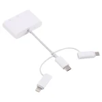 NK 103T 8 Pin + USB-C / Type-C + Micro USB to USB + SD / TF Card Camera Adapter - Image 2