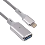 8 Pin Male to USB Female OTG Camera Adapter, Compatible with IOS 13 or Above - Image 4
