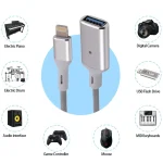 8 Pin Male to USB Female OTG Camera Adapter, Compatible with IOS 13 or Above - Image 6