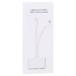 NK-103Pro 3 in 1 8 Pin + USB-C / Type-C Male to USB + TF / SD Card Reader - Image 5