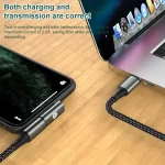 20W 8 Pin Male to USB-C / Type-C Female Elbow Charging Adapter - Image 5