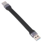 10Gbps USB Male to USB Male Soft Flat Sync Data Fast Charging Cable - Image 2