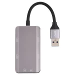 NK-3049HD 6 in 1 USB Male to MS / TF Card Slot + USB 3.0 + 3 USB 2.0 Female Adapter - Image 2